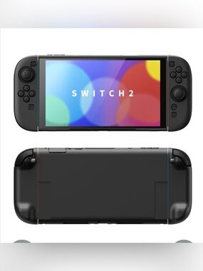 Nintendo Switch 2 Protective Case with Extra Stand & Thumb Grip Caps DOCKABLE